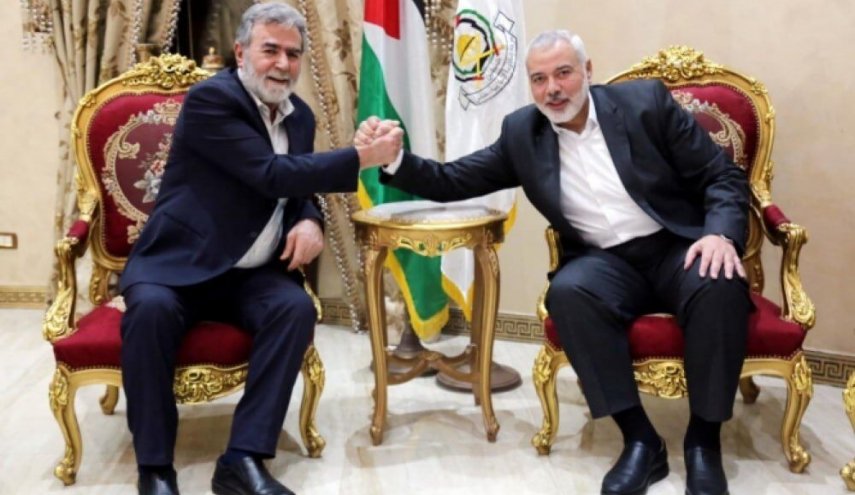 هنیه و النخاله: مقاومت گزینه راهبردی ملت فلسطین برابر اشغالگران است

