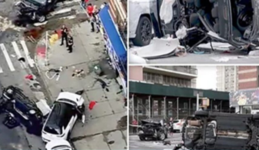 حادث سير في نيويورك يسفر عن  إصابة 18 شخصا 
