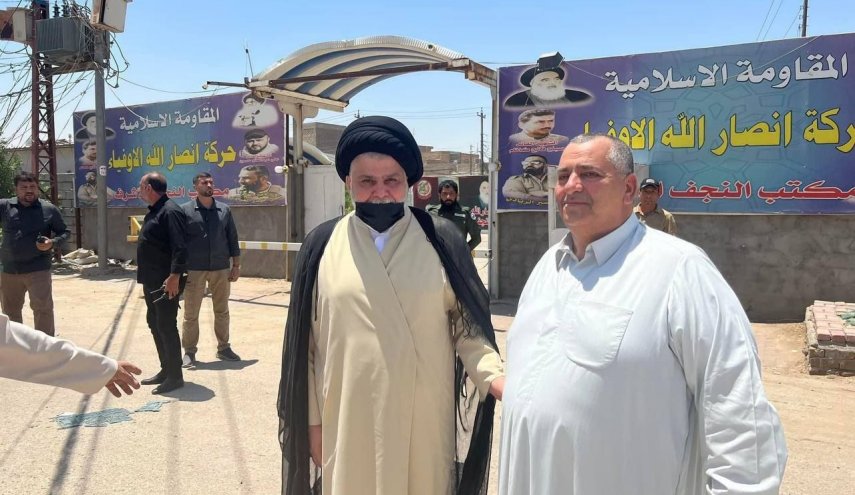 بازدید مقتدی صدر از مقر جنبش 