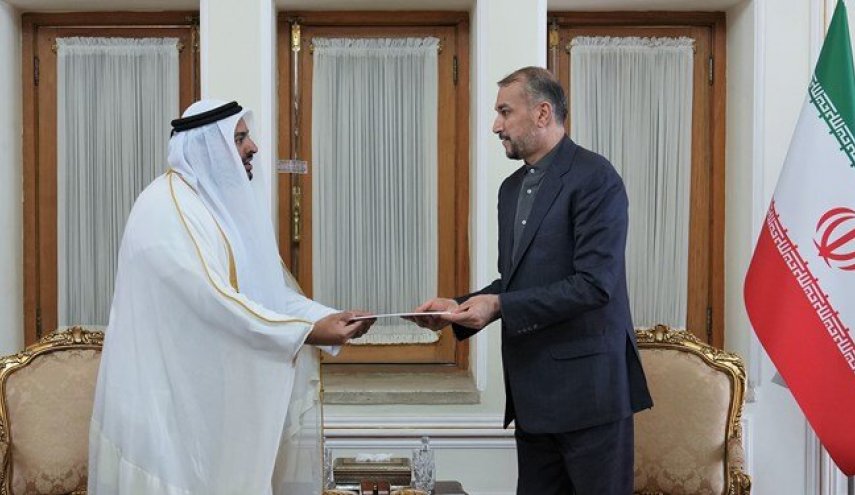 پیام دعوت امیر قطر از آیت‌الله رئیسی تقدیم امیرعبداللهیان شد