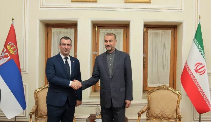 دیدار رئیس پارلمان جمهوری صربستان با وزیر امور خارجه کشورمان