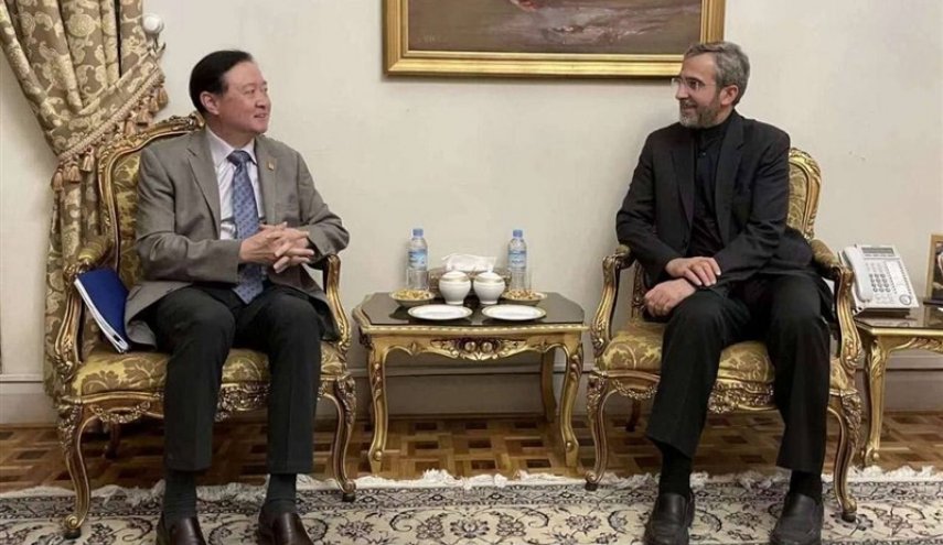 دیدار سفیر چین با علی باقری