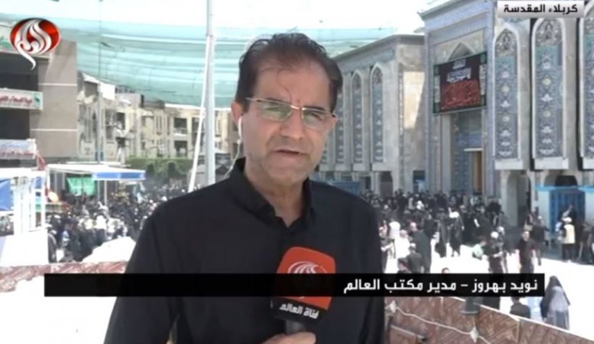 گزارش العالم از حال و هوای کربلا در روز عاشورا 