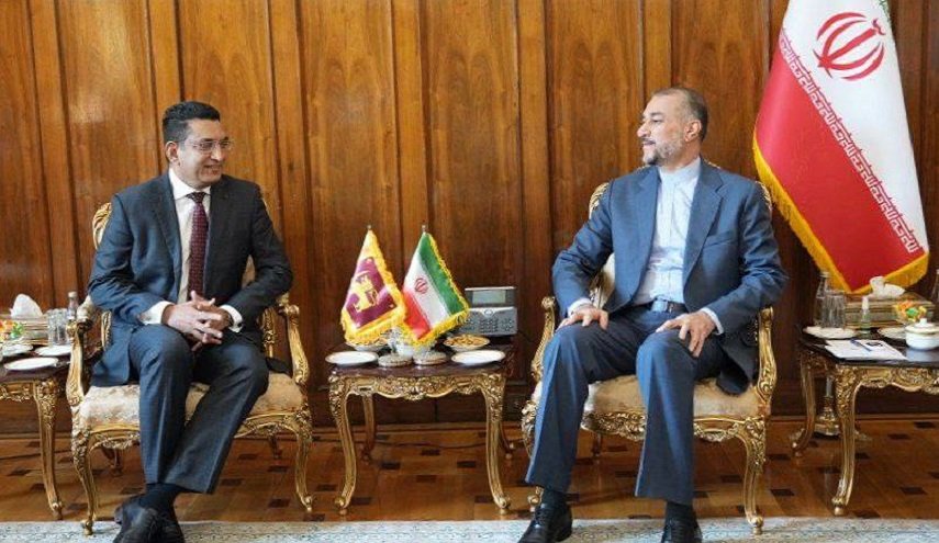 أميرعبداللهيان: التعاون بين إيران وسريلانكا آخذ بالنمو لدى المنظمات الدولية