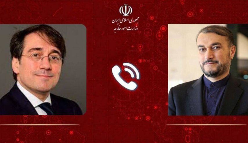 رایزنی تلفنی وزیر خارجه اسپانیا با امیرعبداللهیان
