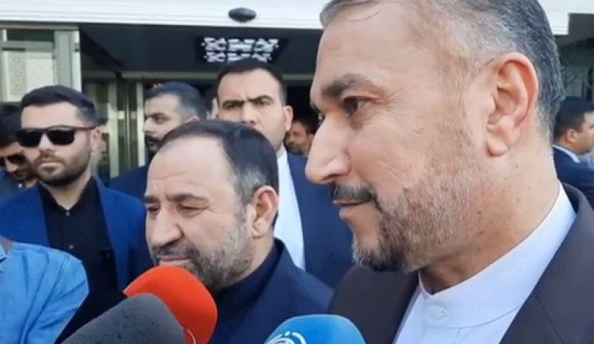 اظهارات امیرعبداللهیان در بدو ورود به دمشق/ پیگیری توافقات روسای جمهور دو کشور از اهداف سفر به سوریه است+ ویدیو
