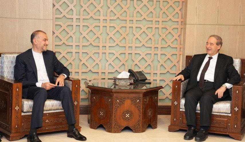 امیرعبداللهیان با همتای  سوری خود دیدارکرد