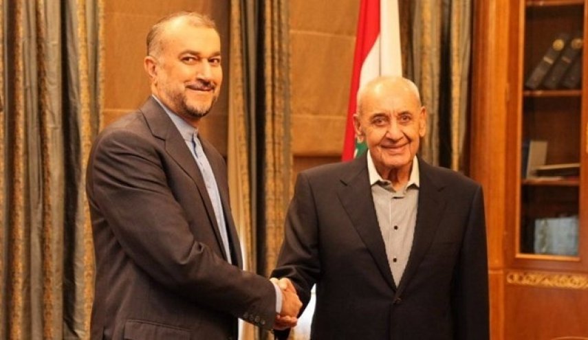 دیدار امیرعبداللهیان با رئیس پارلمان لبنان
