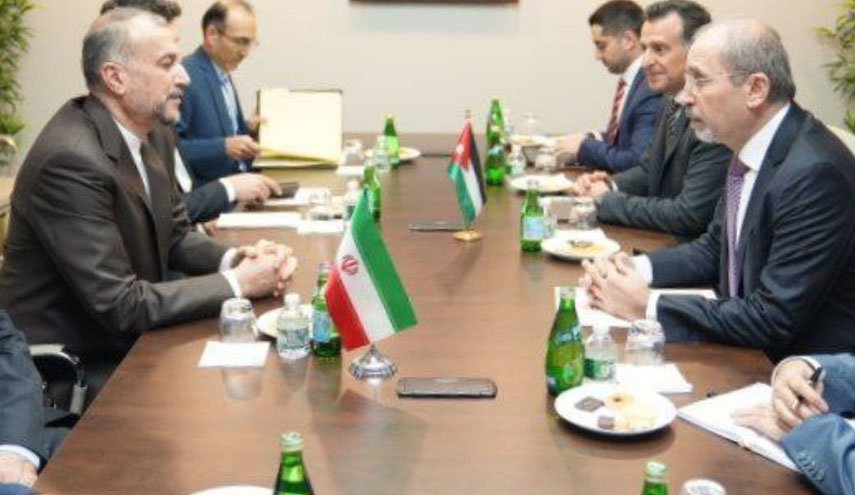 دیدار امیرعبداللهیان با وزیر خارجه اردن 