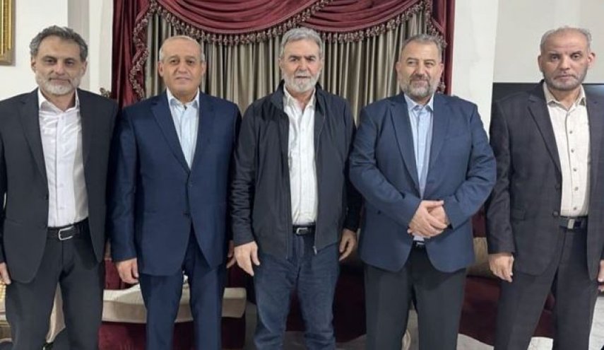 رهبران مقاومت فلسطین در لبنان با یکدیگر دیدار کردند