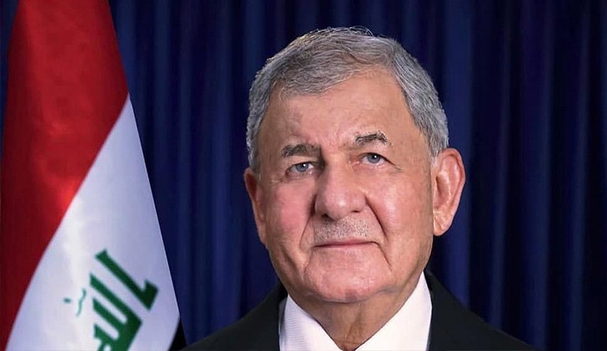 رئيس جمهورية العراق يصل قضاء الحمدانية