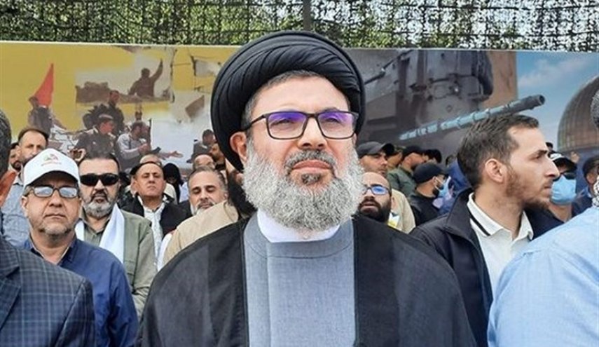 مراسم حزب الله در حمایت از «طوفان الاقصی»/ صفی‌الدین: رزمندگان مقاومت قادر به آزادی تمام فلسطین هستند