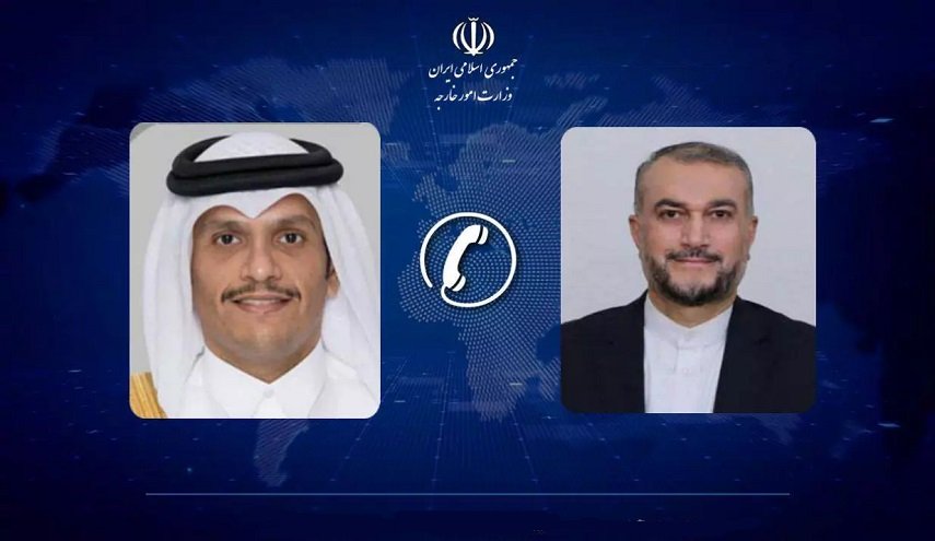 إيران وقطر تبحثان التطورات الفلسطينية وجرائم الإحتلال المتصاعدة
