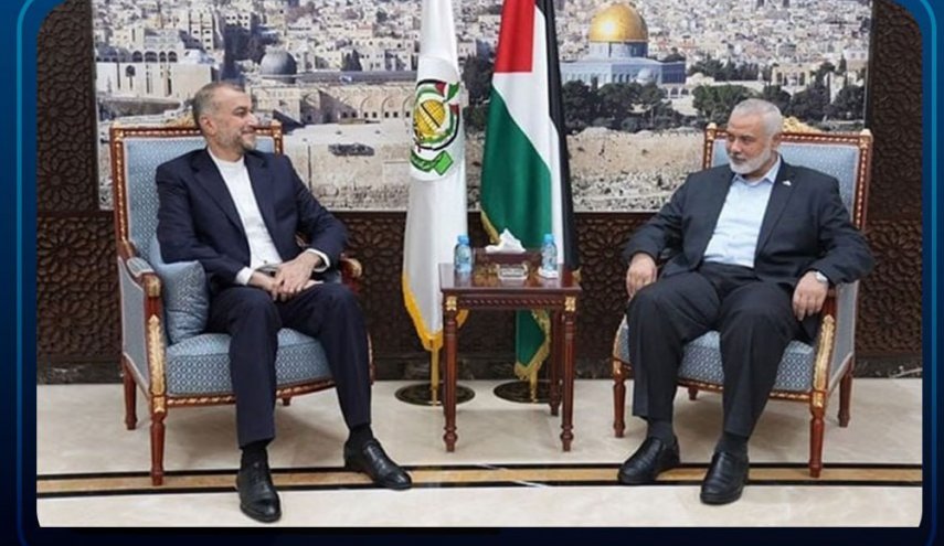 دیدار امیرعبداللهیان با اسماعیل هنیه در دوحه