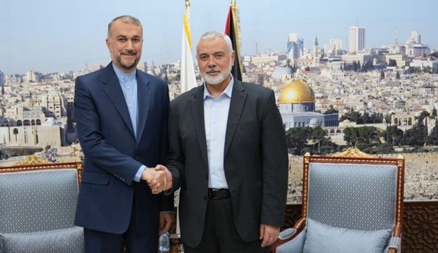 امیرعبداللهیان در دیدار با هنیه: آمریکا یک طرف جنگ است و در جایگاه دعوت به خویشتنداری نیست