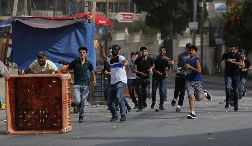 درگیری فلسطینی ها با صهیونیست ها در جنوب رام الله