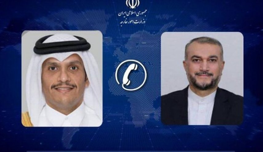 وزيرا خارجية ايران وقطر يبحثان هاتفيا الاوضاع في غزة