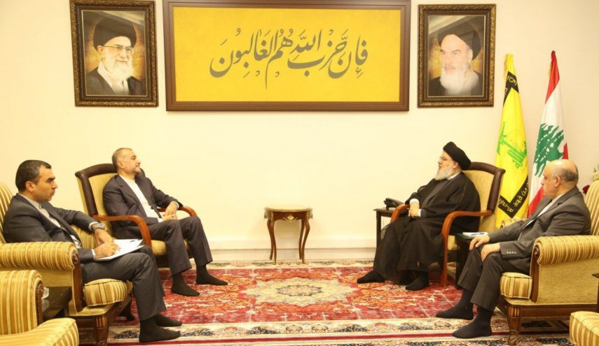 امیرعبداللهیان با سیدحسن نصرالله دیدار کرد

