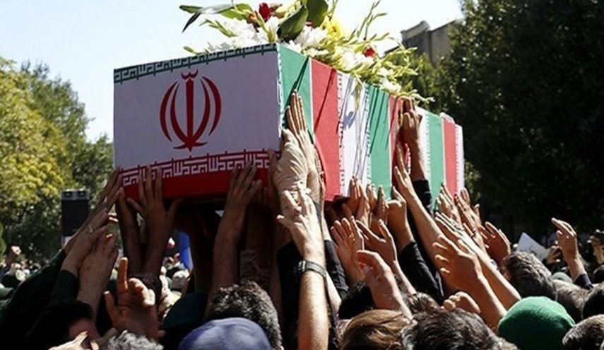 تشییع شهید گمنام دفاع مقدس در تهران