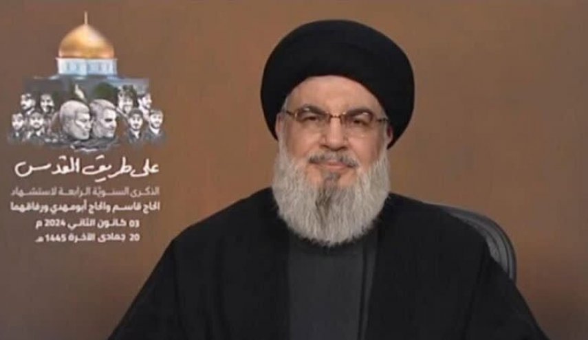 سید حسن نصرالله: جنایت ترور صالح العاروری بدون پاسخ نخواهد ماند