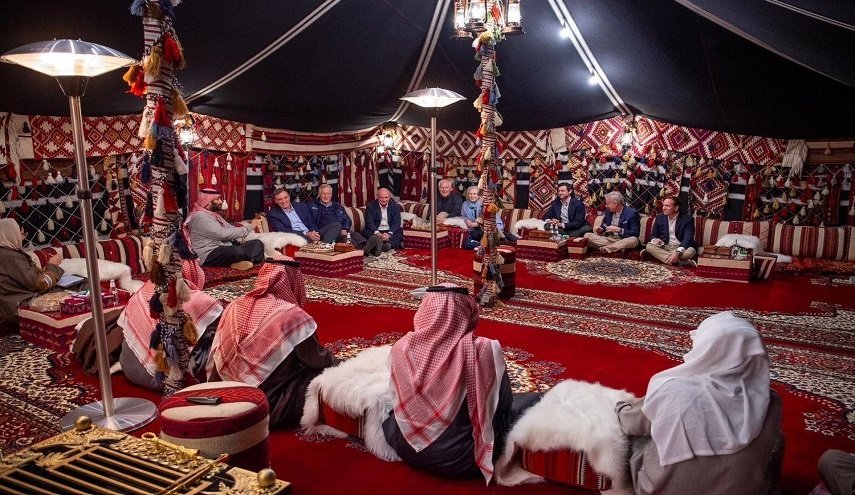 کمیسیون جاسوسی آمریکا مهمان چادر زمستانی بن سلمان 