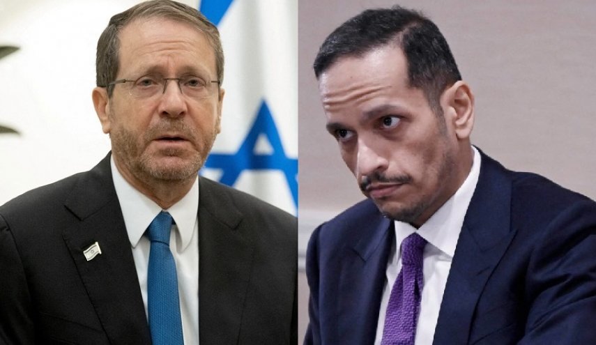  الرئيس الصهيوني يعلق على لقائه «سرا» مع رئيس الوزراء القطري
