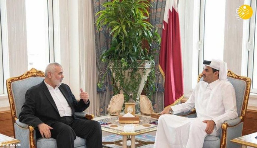 گفت و گوی امیر قطر با اسماعیل هنیه درباره آتش‌بس در غزه 