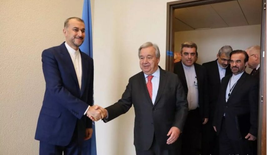 دیدار امیرعبداللهیان با دبیر کل سازمان ملل 