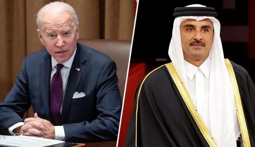 تماس تلفنی رئیس جمهور آمریکا با امیر قطر
