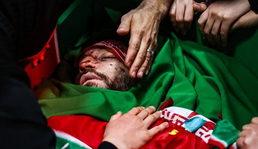 وداع مع جثمان أول شهيد إيراني أستشهد بسوريا عام 1403 شمسي