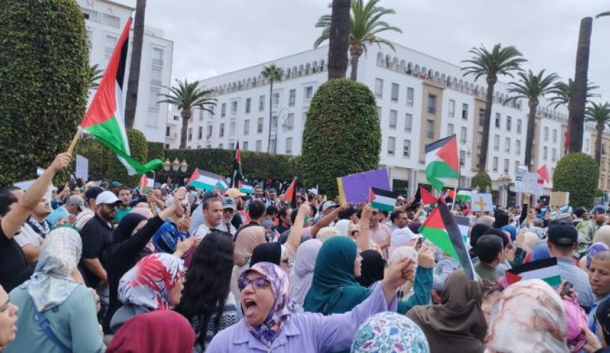 تظاهرات حاشدة في 52 مدينة مغربية دعماً لغزة 