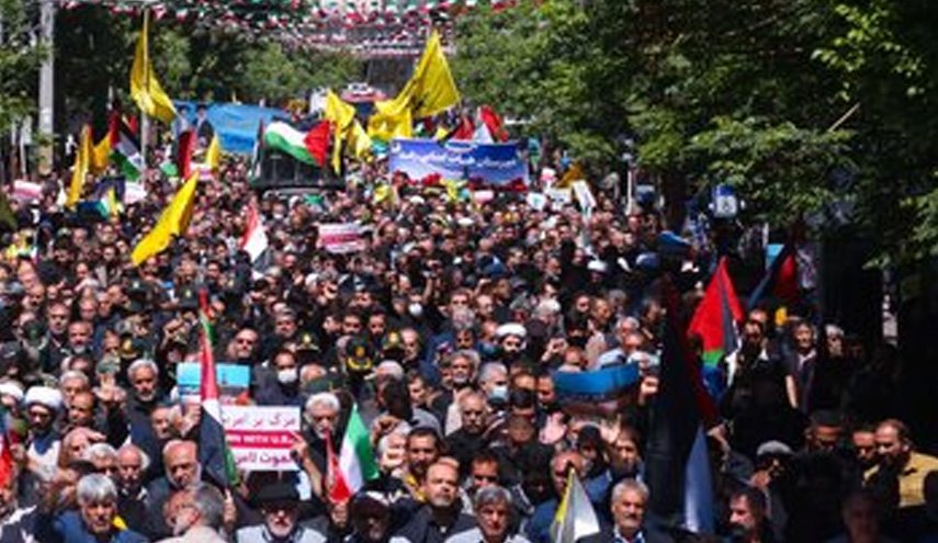 حضور باشکوه ملت ایران در راهپیمایی روز قدس۱۴۰۳ + تصاویر و فیلم