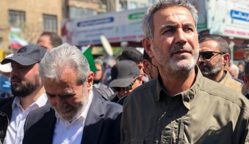 حضور زیاد نخاله و ابوفدک در راهپیمایی روز قدس در تهران

