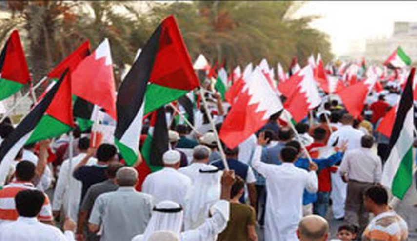 بحرینی‌ها همزمان با روز جهانی قدس در حمایت از مردم مظلوم فلسطین به خیابان آمدند+ فیلم
