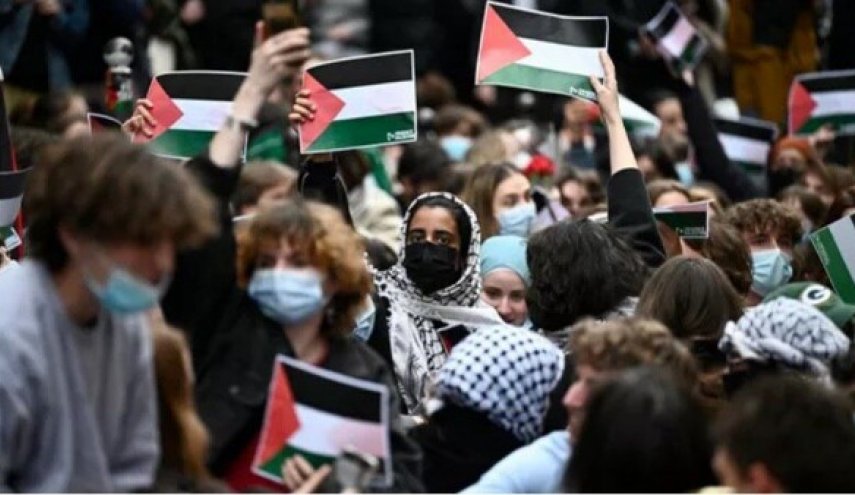 اعتراض دانشجویان حامی فلسطین به دانشگاه «سوربن» رسید