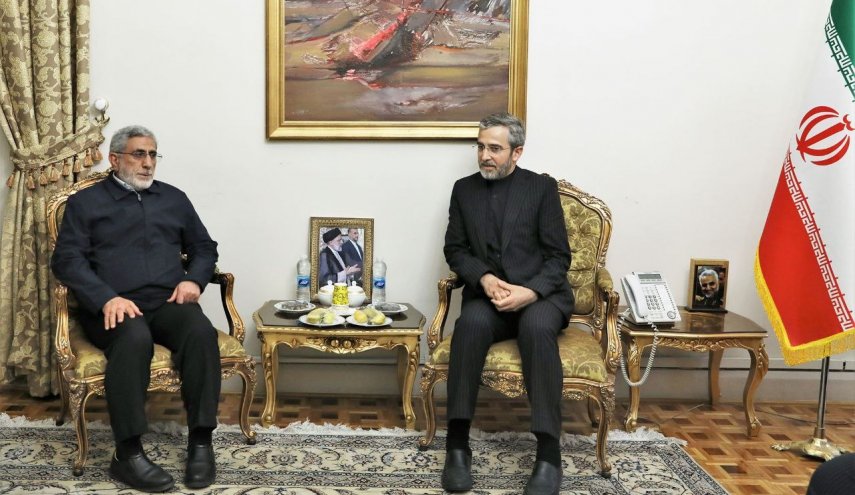 حضور سردار قآنی، فرمانده نیروی قدس سپاه پاسداران انقلاب اسلامی در وزارت امور خارجه 