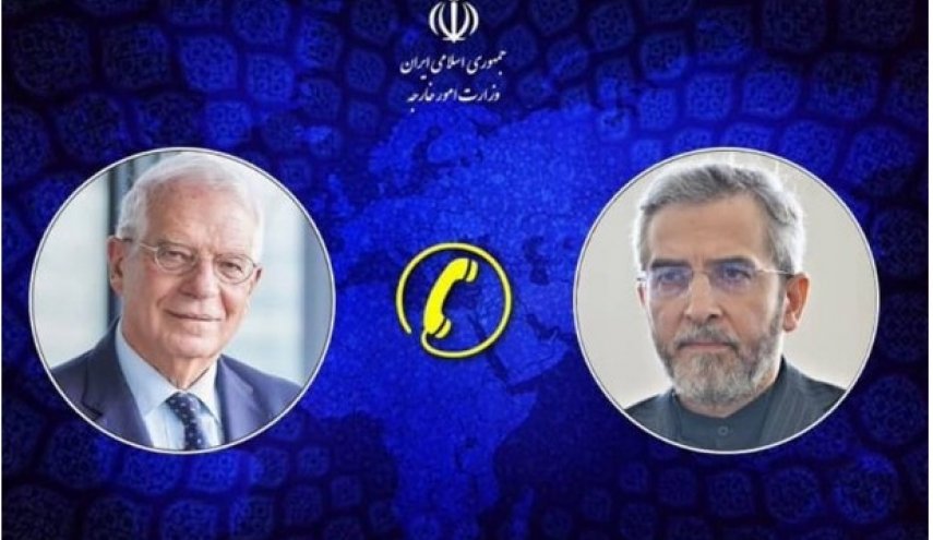 باقری: گفتگوی تلفنی صریح با بورل داشتم