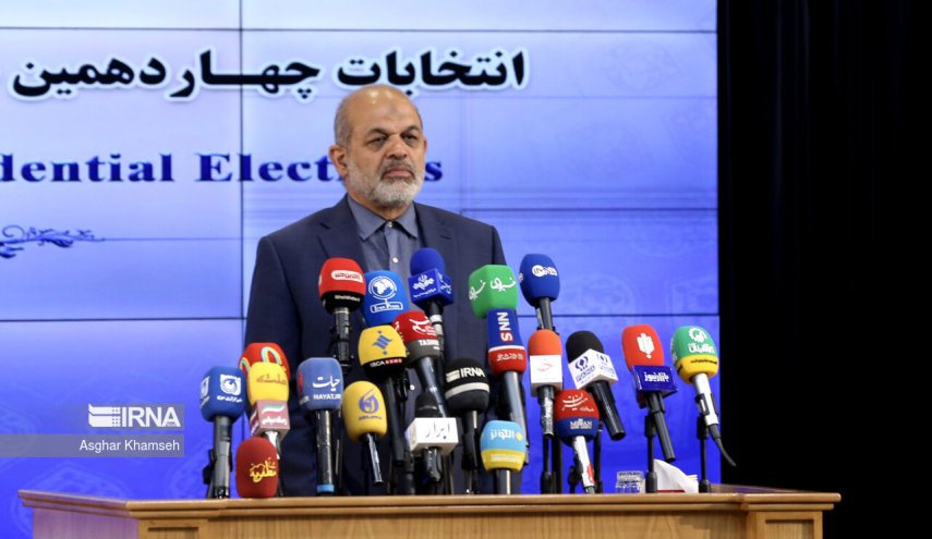 وزیر کشور: مرحله اول انتخابات ریاست جمهوری با امنیت و سلامت کامل برگزار شد