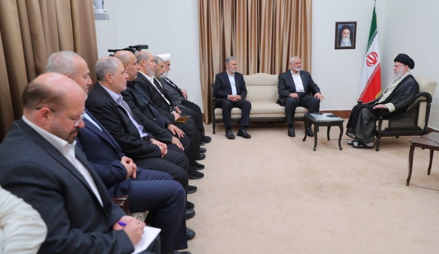 دیدار رئیس دفتر سیاسی حماس و دبیرکل جنبش جهاد اسلامی فلسطین با رهبر انقلاب
