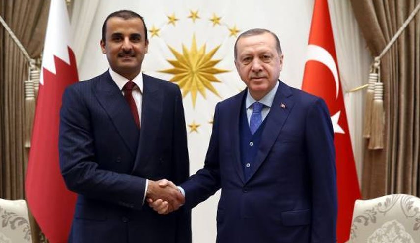 گفت‌ وگوی اردوغان و امیر قطر در باره تحولات غزه 