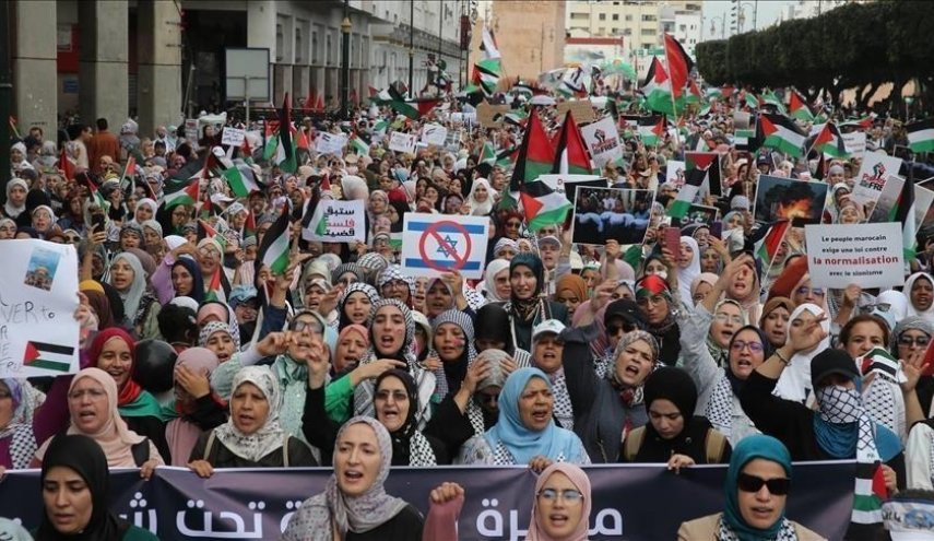 مظاهرات بالمغرب احتجاجاً على مشاركة وزيرة للاحتلال في مؤتمر دولي