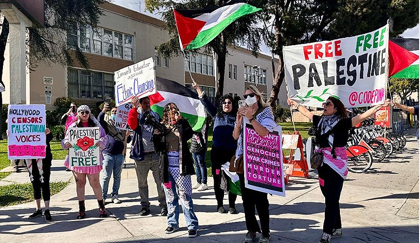 متظاهرون يغلقون طريق حفل الأوسكار بكاليفورنيا نصرة لفلسطين