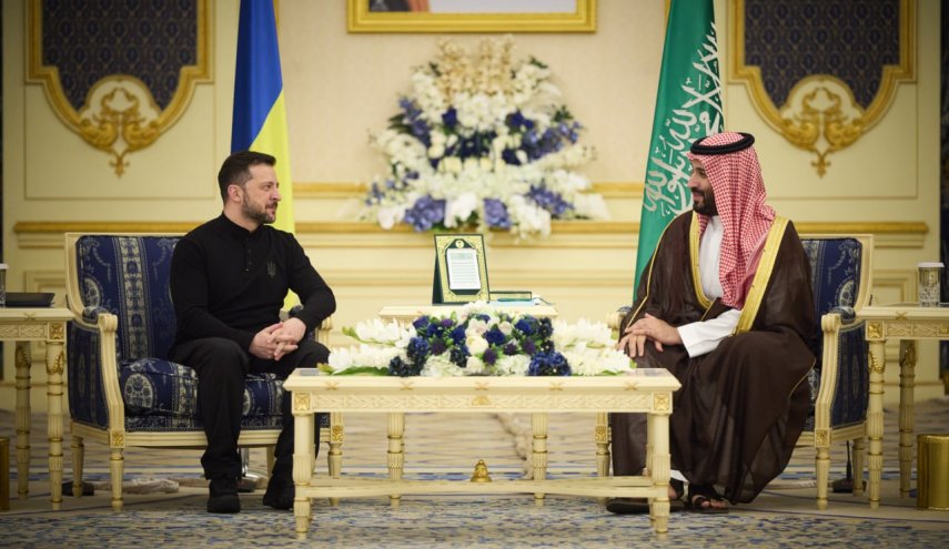 دیدار «زلنسکی» با «محمد بن‌سلمان» در جده 
 
