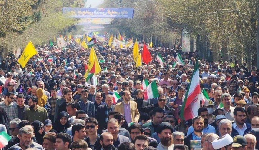  حضور پرشور مردم در راهپیمایی روز قدس، فلسطین را تقویت می‌کند