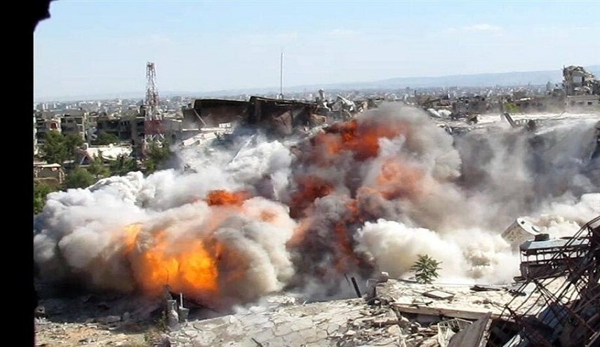 انفجار كبير في حي جمعية الزهراء غربي حلب