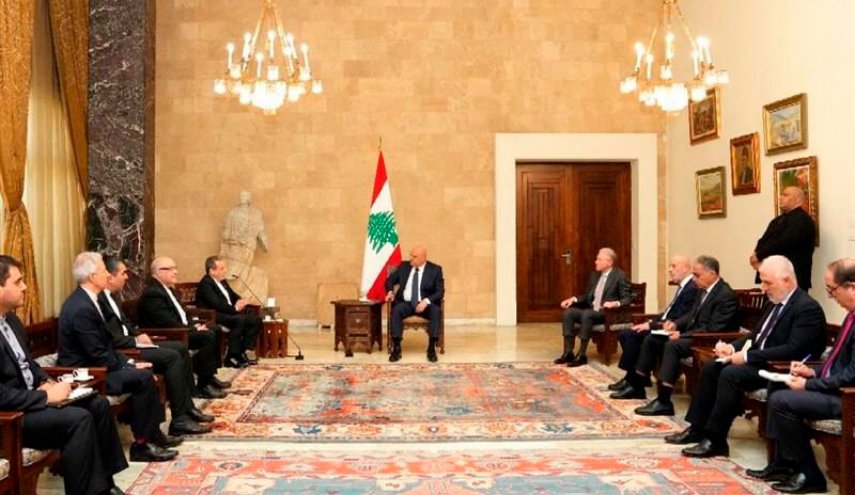 تاکید رئیس جمهور لبنان بر توسعه روابط دوستانه با ایران