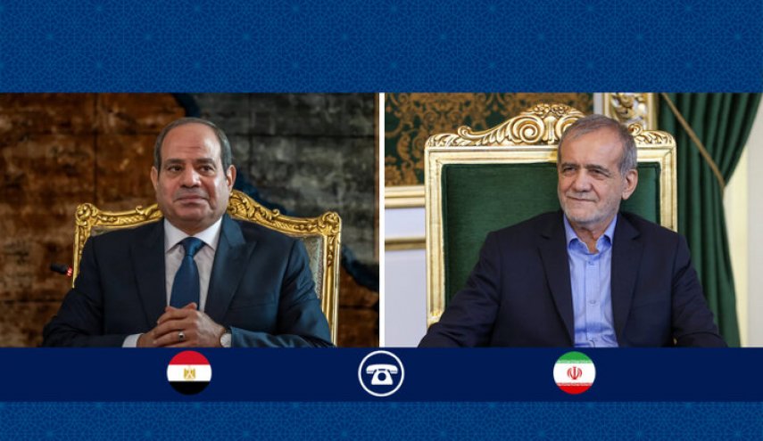 بزشكيان للسيسي: إيران مستعدة للتعاون لتعزيز السلام الإقليمي 

