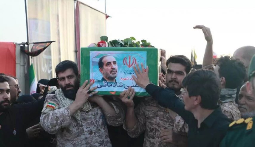 بدرقه باشکوه پیکر سپهبد شهید «علی شادمانی» به سمت گلزار شهدای همدان+فیلم