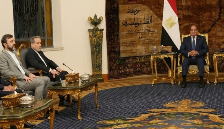 دیدار وزیر امور خارجه با رئیس‌جمهور مصر

