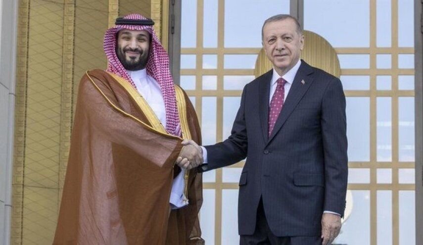 گفت‌وگوی ولیعهد عربستان و اردوغان درباره تحولات یمن، غزه و سومالی